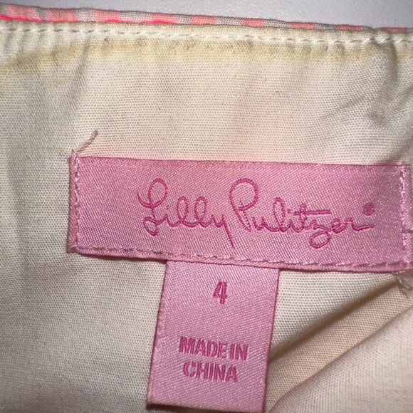 Lilly Pulitzer Strapless Gingham Dress - Coral - Picture 6 of 6